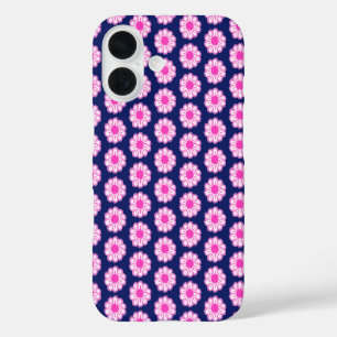 Pink Daisy Illustration iPhone 16 Case