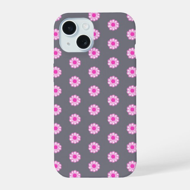 Pink Daisy Illustration Iphone Case (Back)