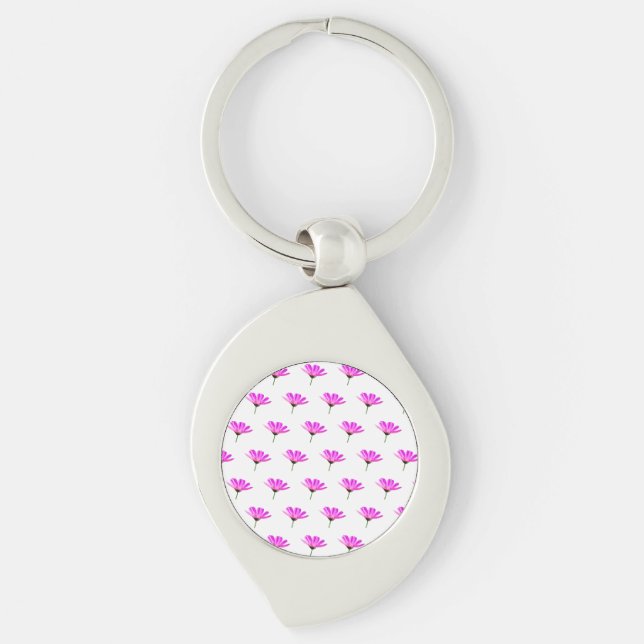 Pink Daisy Keychain (Front)