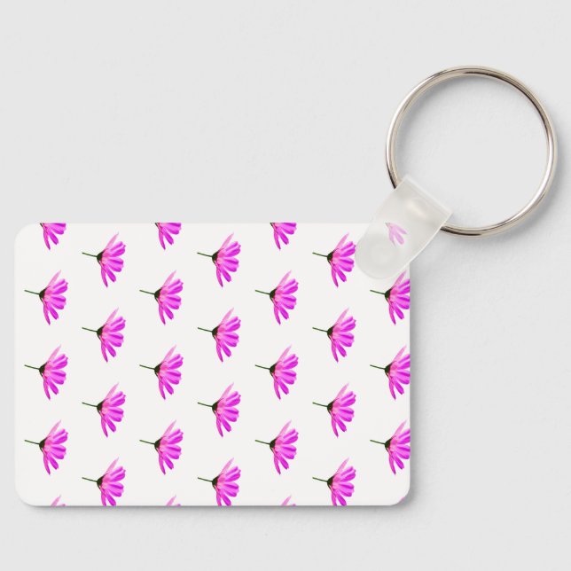 Pink Daisy  Keychain (Front)