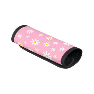 Pink Daisy Luggage Handle Wrap
