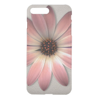 Pink Daisy - Mink Leather Texture Image Background iPhone 8 Plus/7 Plus Case