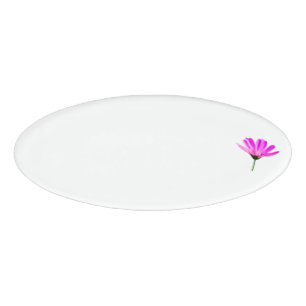 Pink Daisy Name Tag