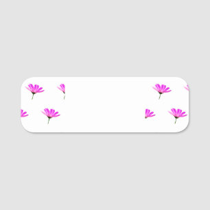 Pink Daisy   Name Tag