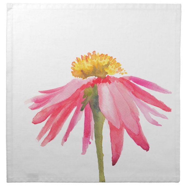 Pink Daisy Napkin (Front)