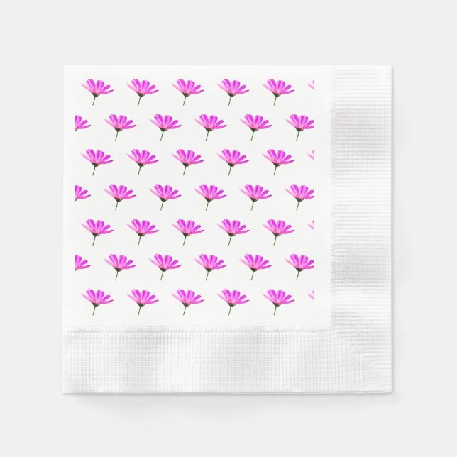 Pink Daisy Napkins (Front)