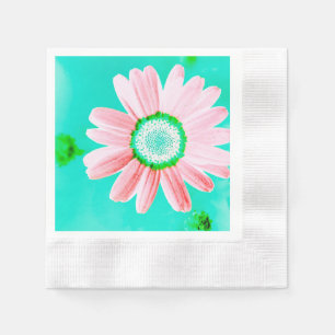 Pink Daisy Paper Napkin