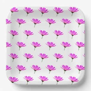 Pink Daisy Paper Plates