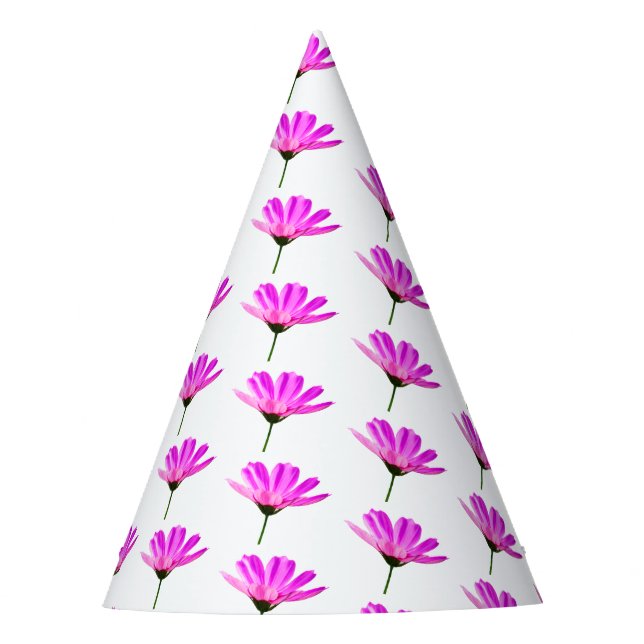 Pink Daisy Party Hat (Front)