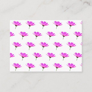 Pink Daisy pattern Discount Card
