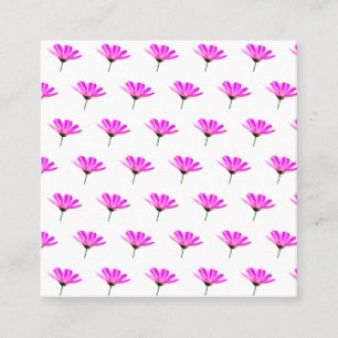 Pink Daisy pattern Discount Card
