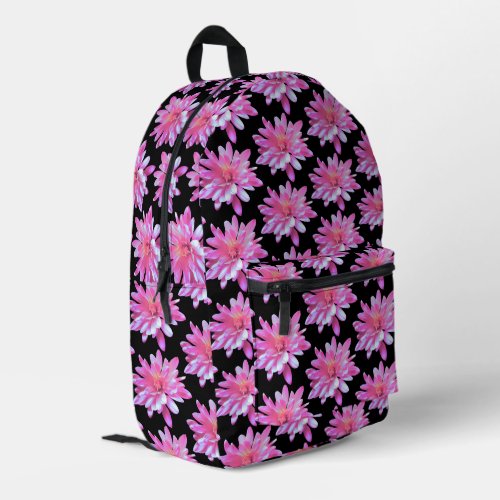 Pink daisy pattern pretty floral pattern printed backpack