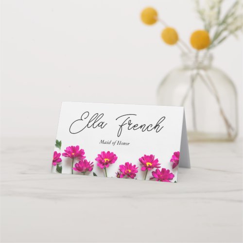 Pink Daisy Place Card