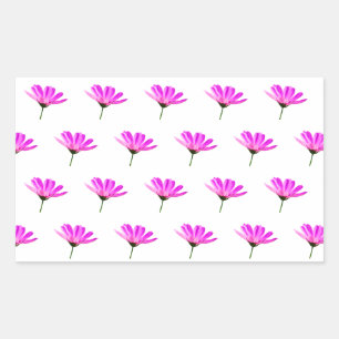Pink Daisy   Rectangular Sticker