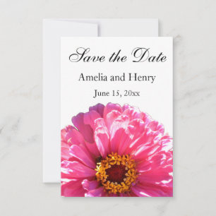 Pink Daisy  - save the date