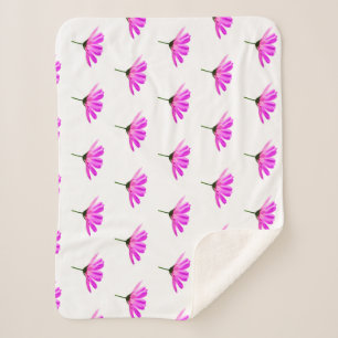 Pink Daisy Sherpa Blanket