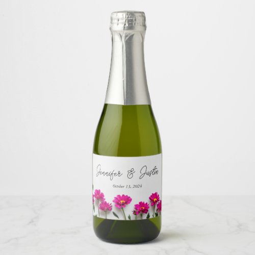 Pink Daisy Sparkling Wine Label