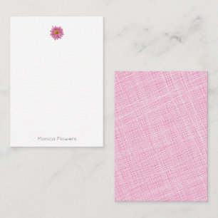 Pink Daisy Stationary NAME for Her Note Card