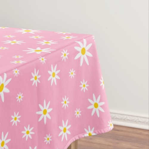 Pink Daisy Tablecloth