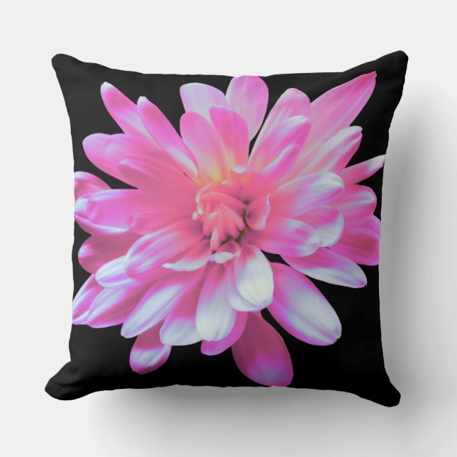 Pink daisy, throw pillow (Front)
