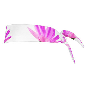 Pink Daisy Tie Headband