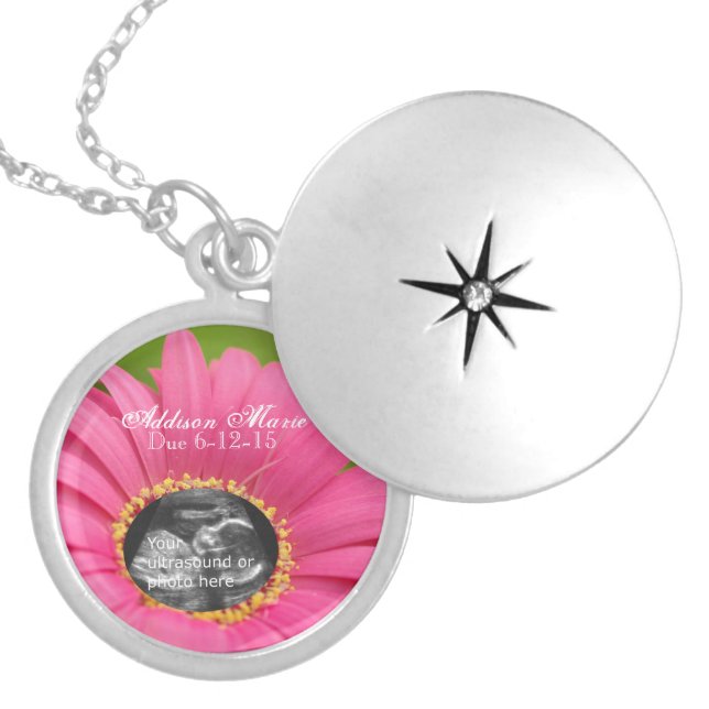 Pink Daisy Ultrasound Necklace (Front)
