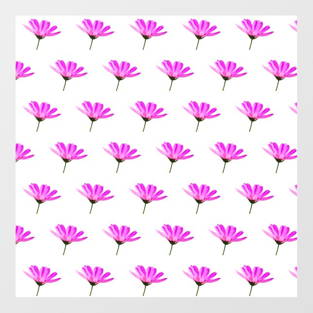 Pink Daisy  Wall Decal (Front)