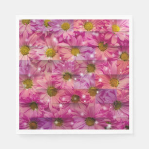 Pink Daisy Weave Napkins