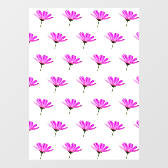 Pink Daisy Window Cling (Sheet)