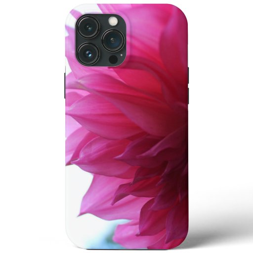 Pink Daliha Petals Close Up iPhone 13 Pro Max Case