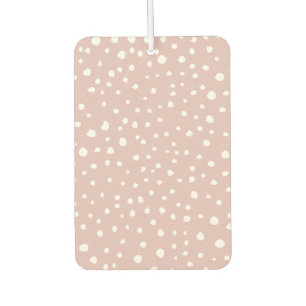 Pink Dalmatian Spots, Dalmatian Dots, Dotted Print Air Freshener