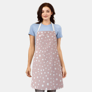 Pink Dalmatian Spots, Dalmatian Dots, Dotted Print Apron