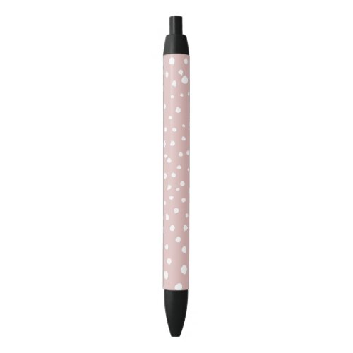 Pink Dalmatian Spots Dalmatian Dots Dotted Print Black Ink Pen