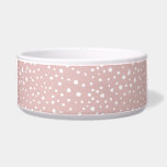 Pink Dalmatian Spots, Dalmatian Dots, Dotted Print Bowl<br><div class="desc">Cute, fun and adorable dalmatian spots pattern in pink and white color. Modern and trendy gift, perfect for dalmatian lover in your life.</div>