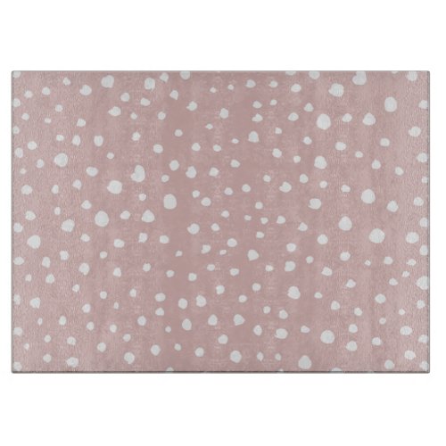 Pink Dalmatian Spots Dalmatian Dots Dotted Print Cutting Board