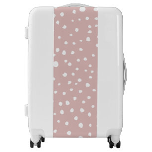 Pink Dalmatian Spots, Dalmatian Dots, Dotted Print Luggage