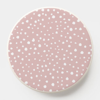 Pink Dalmatian Spots, Dalmatian Dots, Dotted Print PopSocket