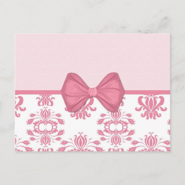 Pink Damask (17) Postcard (Front)