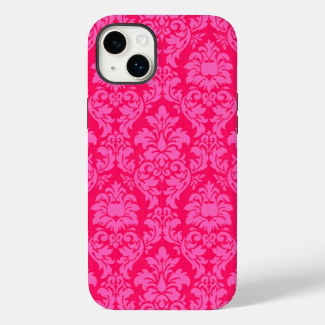 Pink Damask Case-Mate iPhone Case (Back)