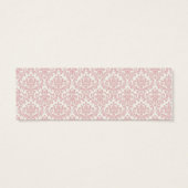 Pink Damask Cross Bomboniere Tags (Back)