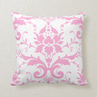 Pink Damask Design Pillow