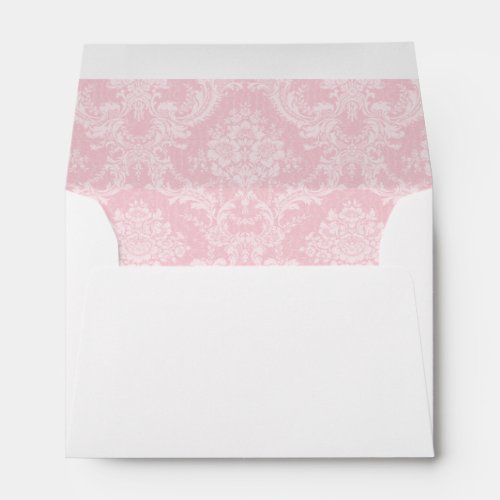 Pink Damask Envelope