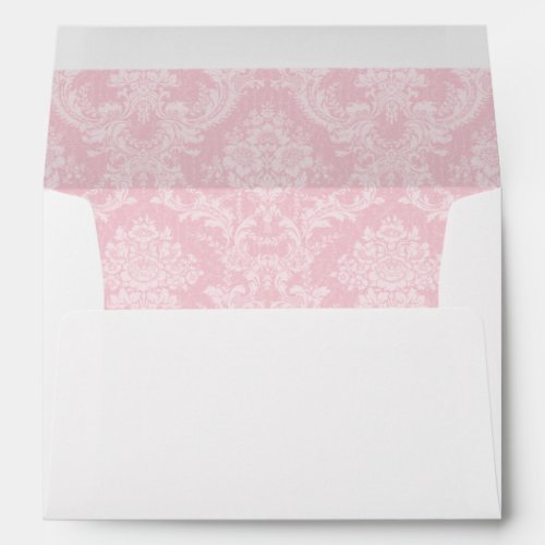 Pink Damask Envelope