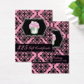 pink damask pastry chef baker bakery cupcake (Desk)