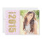 Pink Damask Photo Graduation Announcement