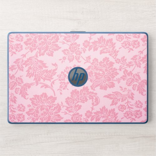 Pink Damask White FabricHP Notebook 15_dw0091nr HP Laptop Skin