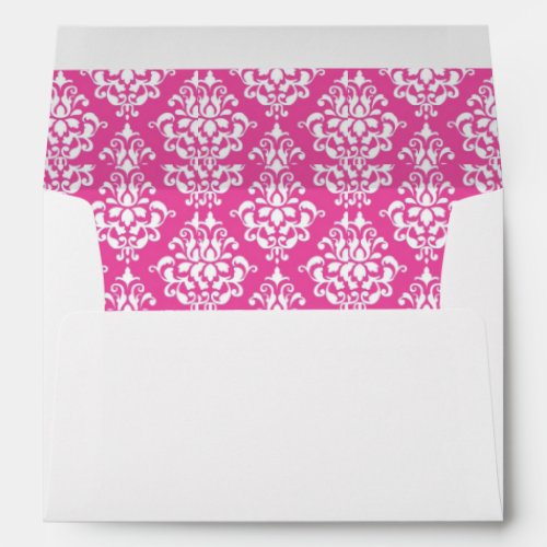 Pink damasks envelope