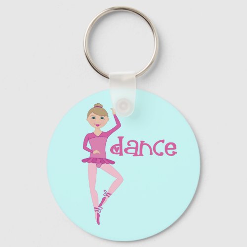 Pink Dance Ballerina Gift Keychain