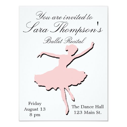 Dance Recital Invitation Wording 2