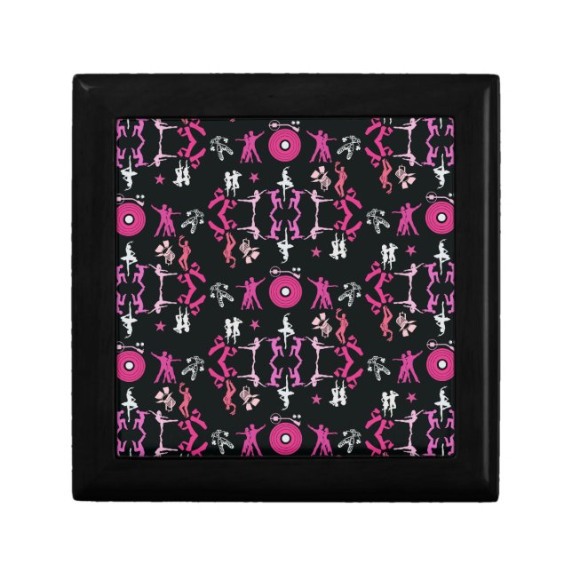Pink Dancer Patterned Home Decor Gift Box (Front)